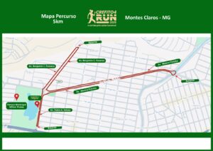 Percurso 5k Montes Claros